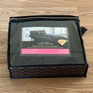 Juicy Couture Satin Black Sheet Set